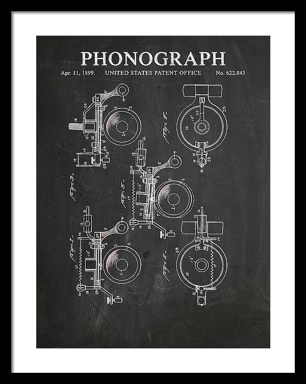 Phonograph Chalkboard Patent Us622843a