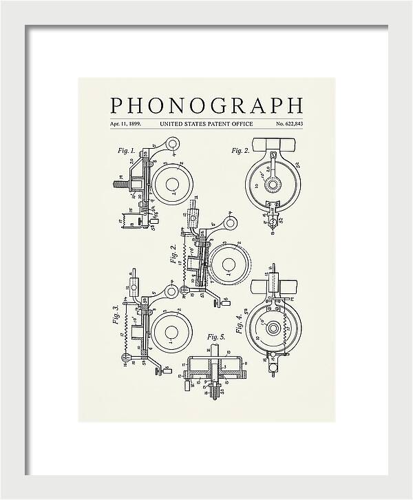 Phonograph Minimalist Patent Us622843a