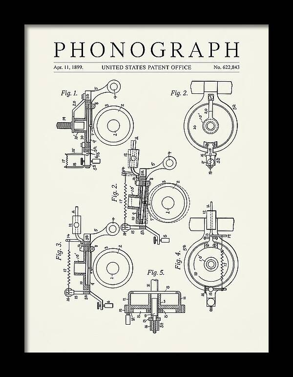 Phonograph Minimalist Patent Us622843a
