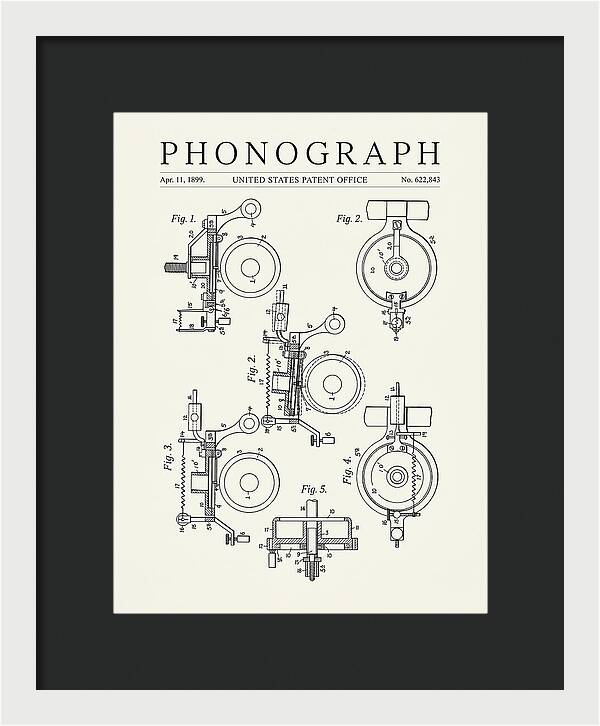Phonograph Minimalist Patent Us622843a