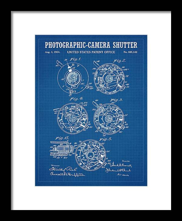 Photographic Camera Shutter Blueprint Patent Us885142a
