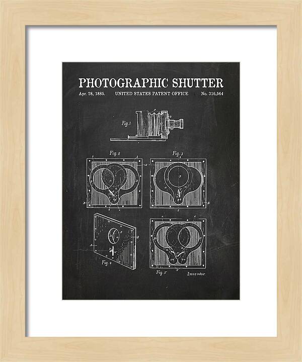 Photographic Shutter Chalkboard Patent Us316564a