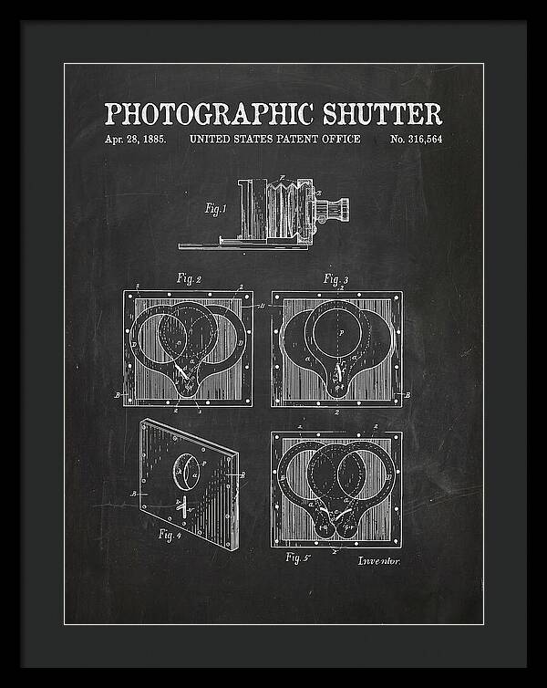 Photographic Shutter Chalkboard Patent Us316564a
