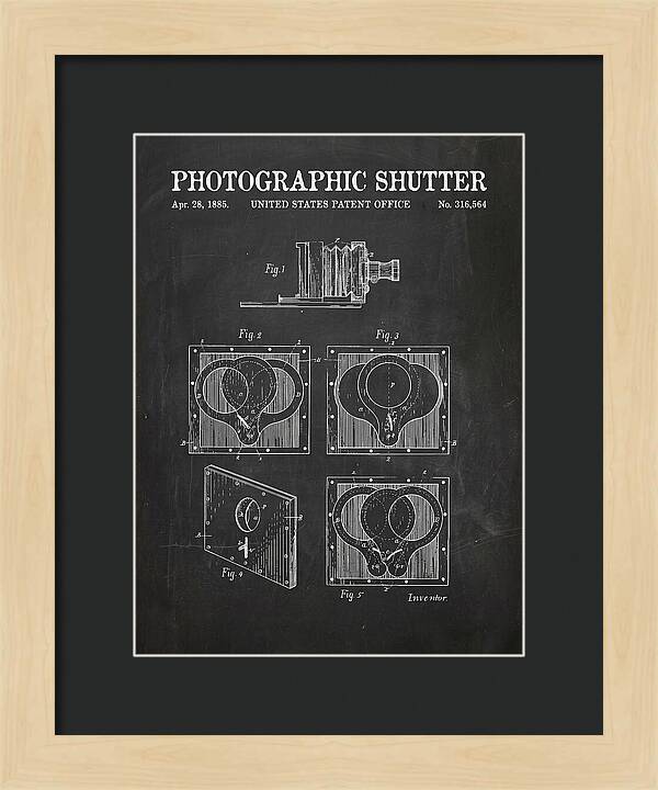 Photographic Shutter Chalkboard Patent Us316564a