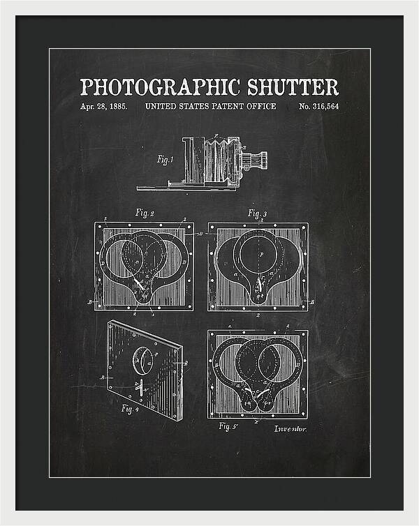 Photographic Shutter Chalkboard Patent Us316564a