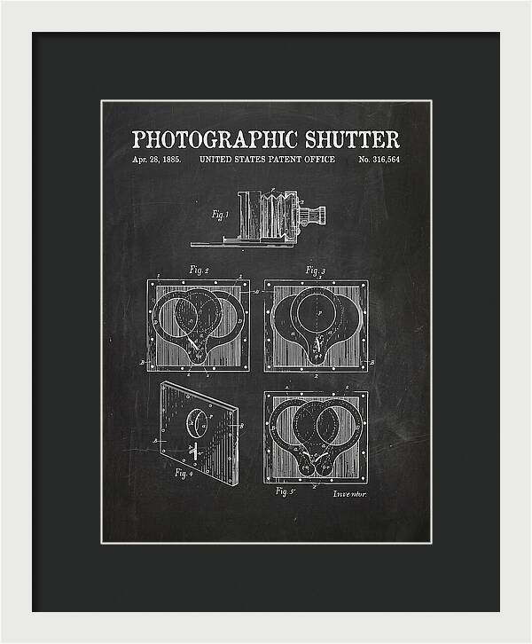 Photographic Shutter Chalkboard Patent Us316564a