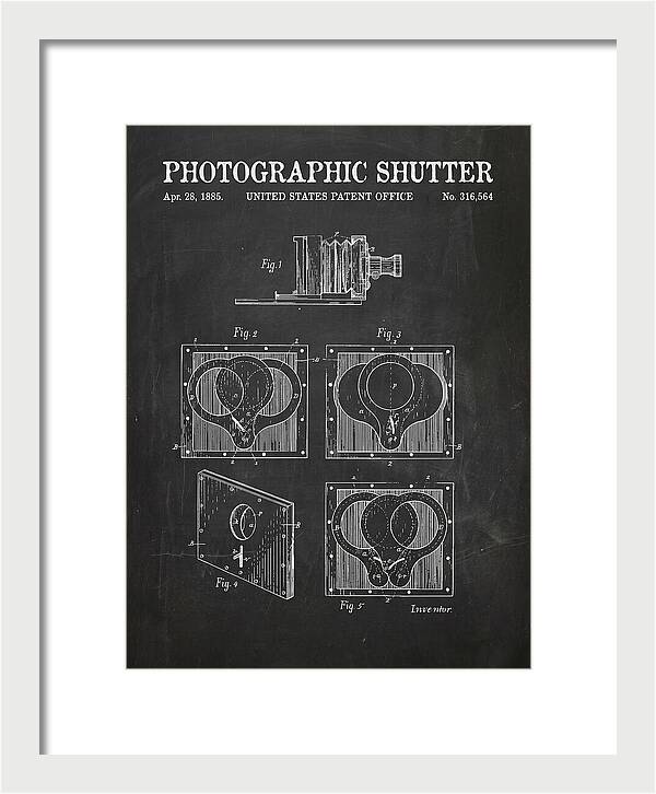 Photographic Shutter Chalkboard Patent Us316564a