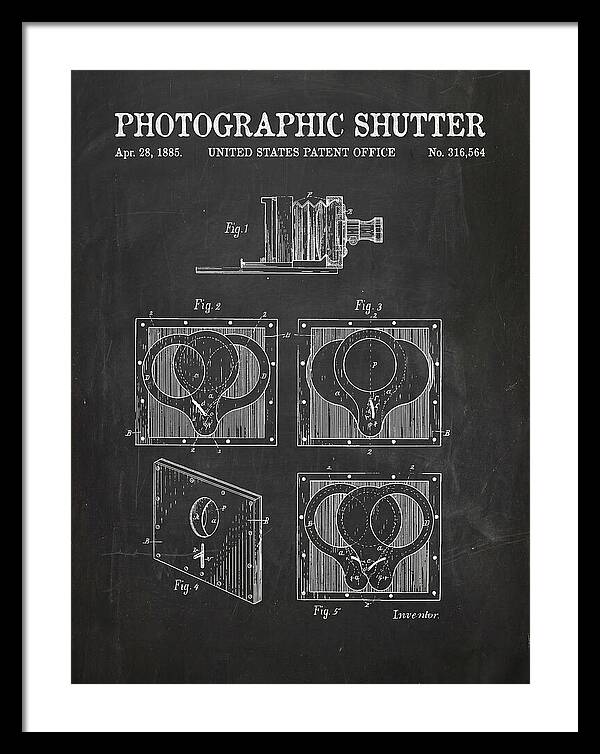 Photographic Shutter Chalkboard Patent Us316564a