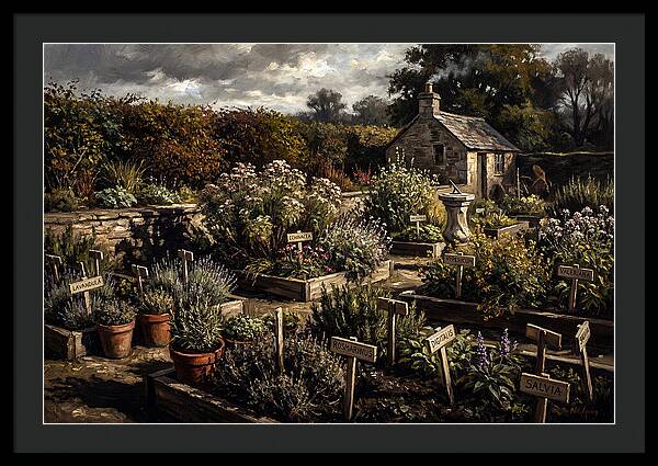 Physic Garden Of Healing Herbs