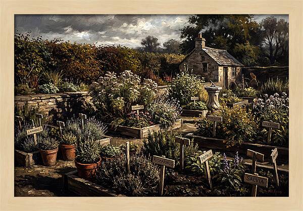 Physic Garden Of Healing Herbs