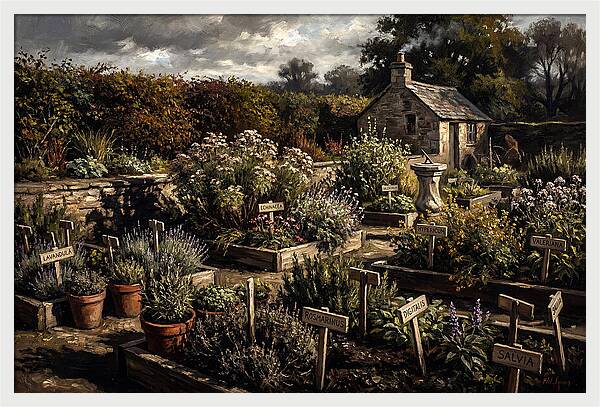 Physic Garden Of Healing Herbs