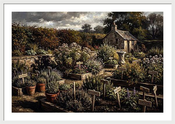 Physic Garden Of Healing Herbs