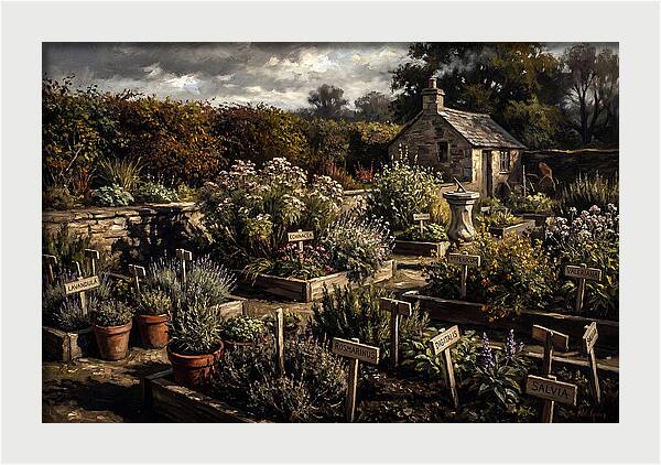 Physic Garden Of Healing Herbs