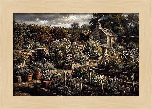 Physic Garden Of Healing Herbs