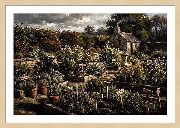 Physic Garden Of Healing Herbs