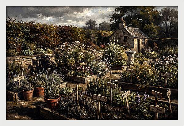 Physic Garden Of Healing Herbs