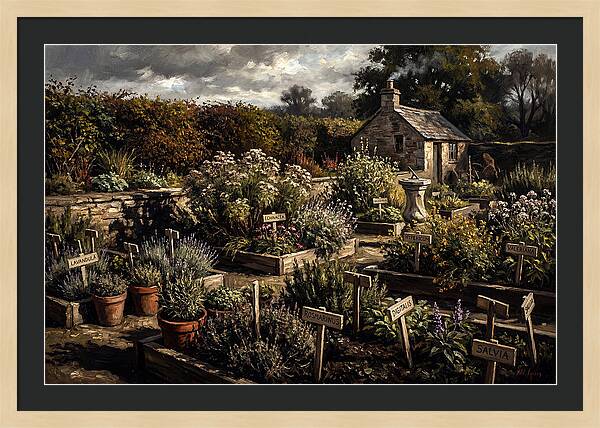Physic Garden Of Healing Herbs