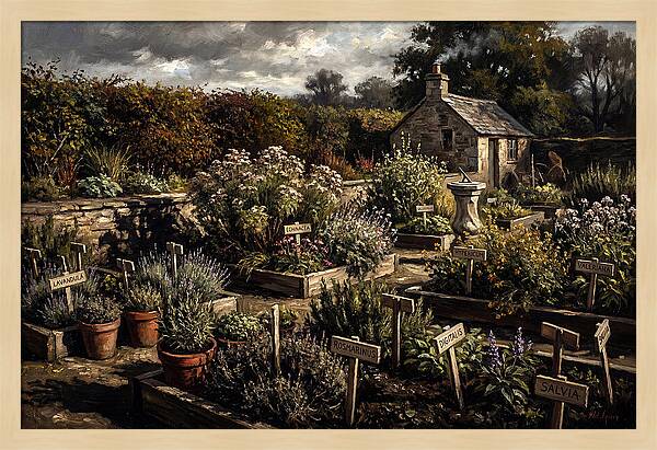 Physic Garden Of Healing Herbs