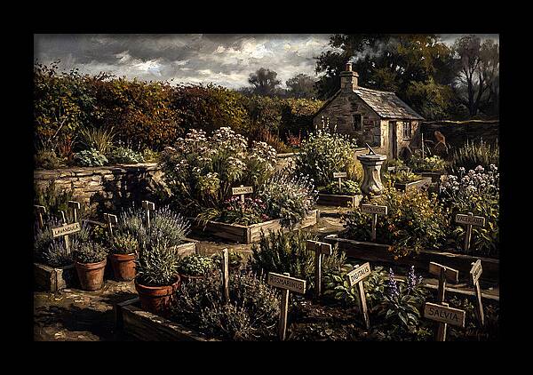 Physic Garden Of Healing Herbs