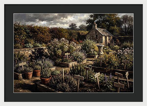 Physic Garden Of Healing Herbs