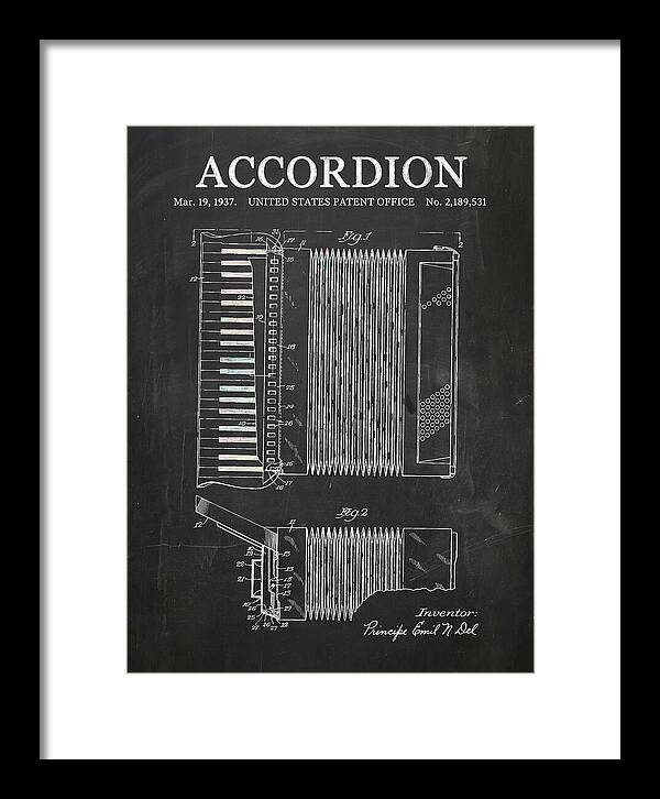 Piano Accordion Chalkboard Patent Us2189531a