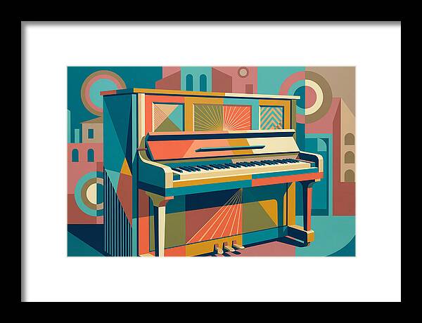 Piano In Vibrant Geometry
