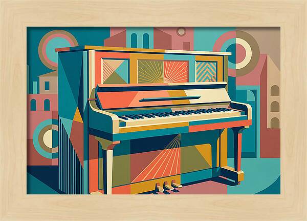 Piano In Vibrant Geometry