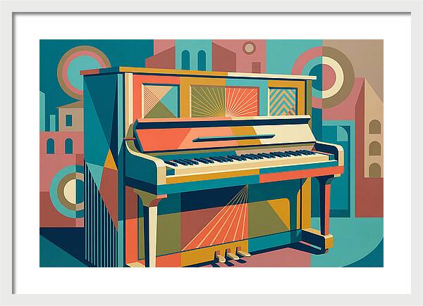 Piano In Vibrant Geometry