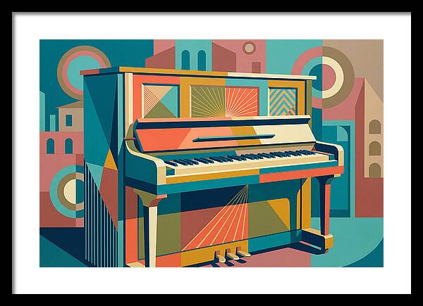 Piano In Vibrant Geometry