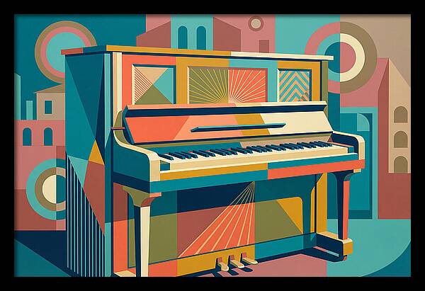 Piano In Vibrant Geometry