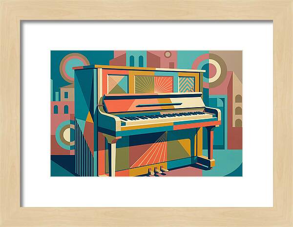 Piano In Vibrant Geometry
