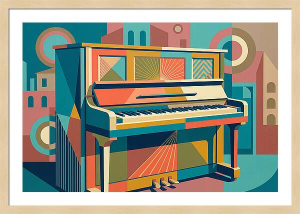 Piano In Vibrant Geometry