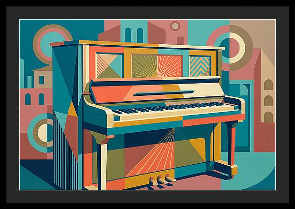 Piano In Vibrant Geometry