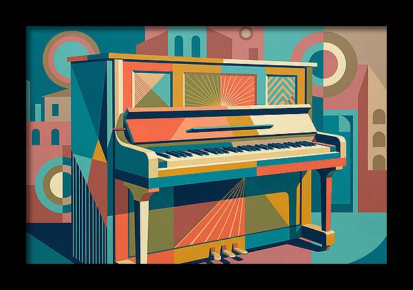 Piano In Vibrant Geometry