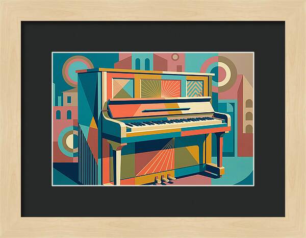 Piano In Vibrant Geometry