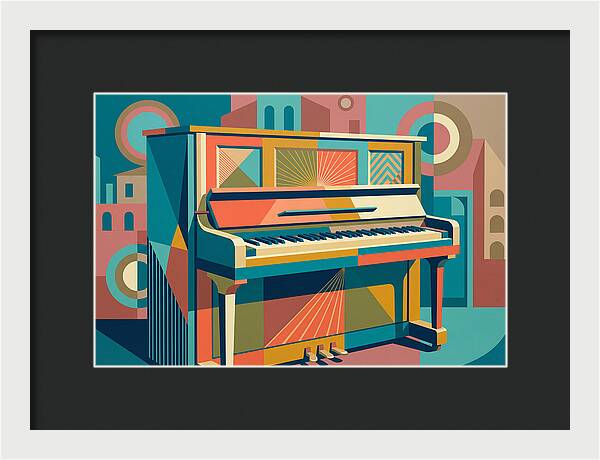 Piano In Vibrant Geometry