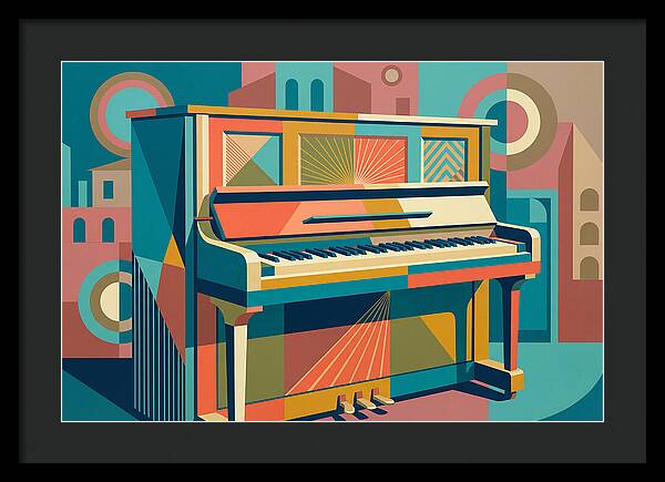 Piano In Vibrant Geometry