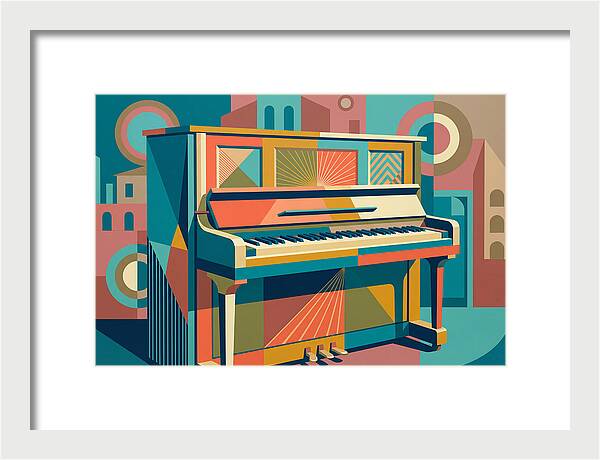 Piano In Vibrant Geometry
