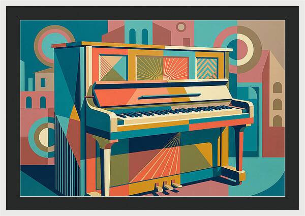 Piano In Vibrant Geometry