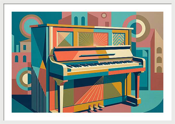Piano In Vibrant Geometry