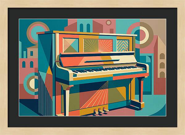 Piano In Vibrant Geometry