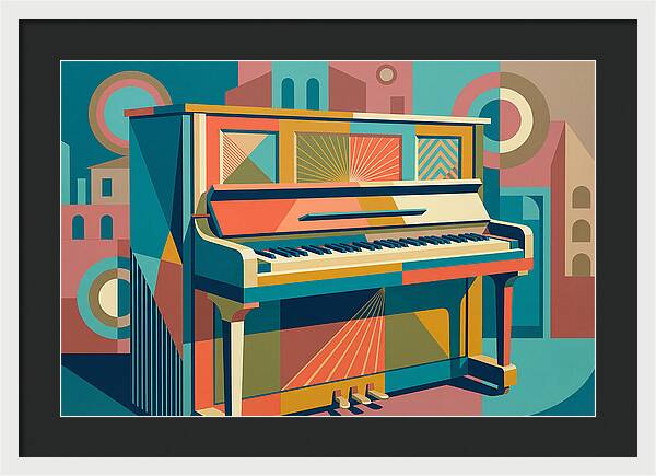 Piano In Vibrant Geometry