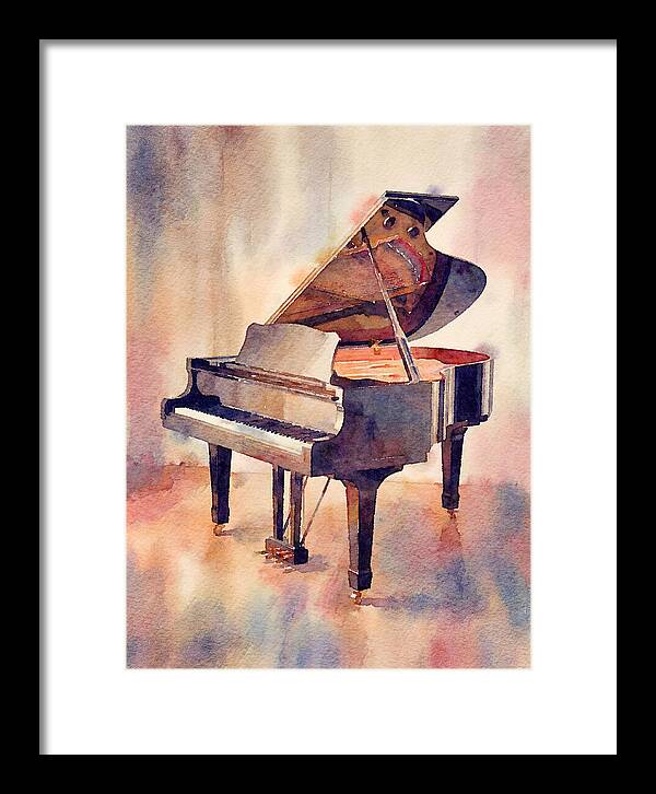 Piano In Watercolor Elegance