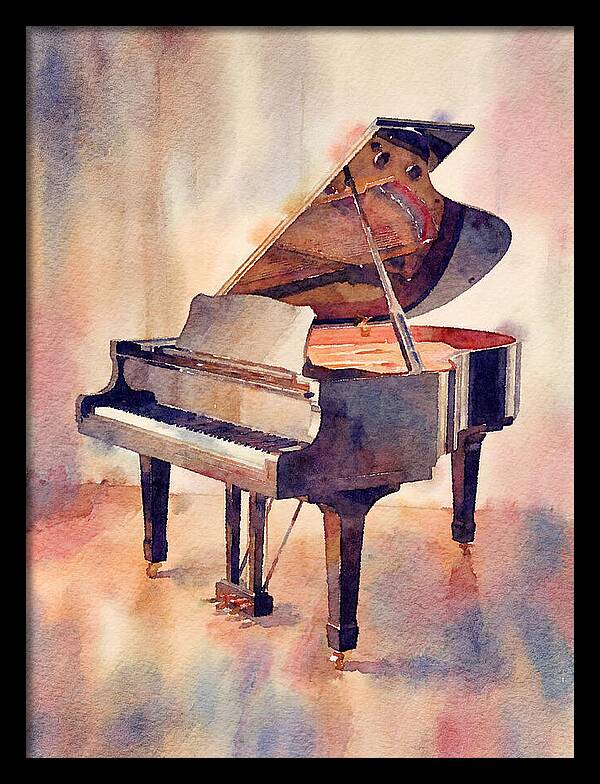 Piano In Watercolor Elegance