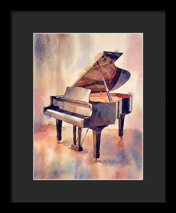 Piano In Watercolor Elegance
