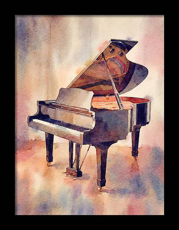 Piano In Watercolor Elegance