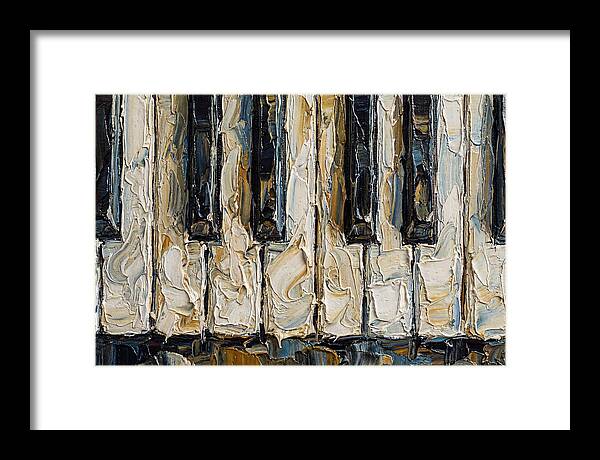 Piano Keys In Palette Knife Style