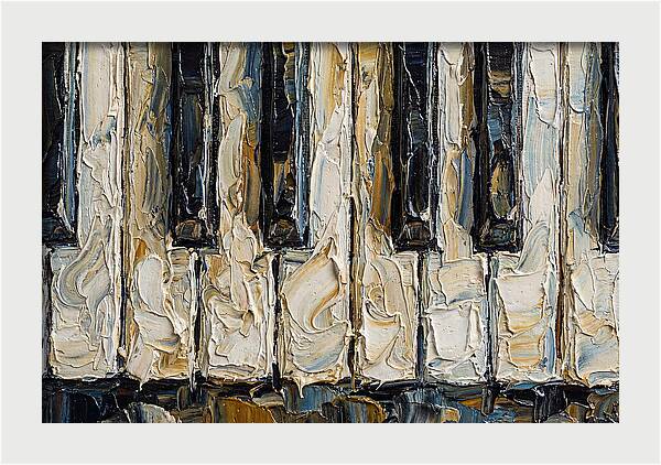 Piano Keys In Palette Knife Style