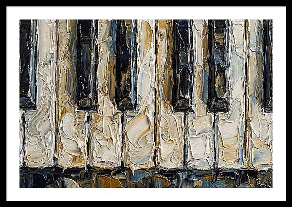 Piano Keys In Palette Knife Style