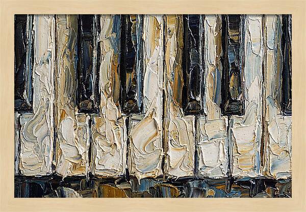 Piano Keys In Palette Knife Style